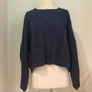 Target Dark Green Cable Knit Sweater